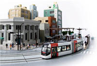 ユニトラム スターターセット 富山ライトレール TLR0601(赤)